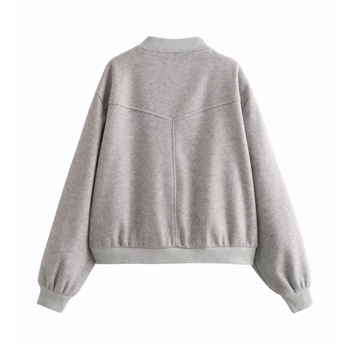 Yün Dokulu Bomber Ceket