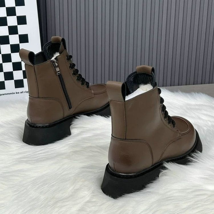 Kışlık Peluş Astar Kalın Taban Bot